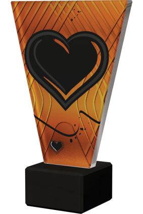 TROFEJ-SKLO-SRDCE VL1-C/HEA 17,5 cm 