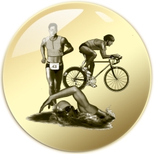 EMBLÉM TRIATLON 25 mm 