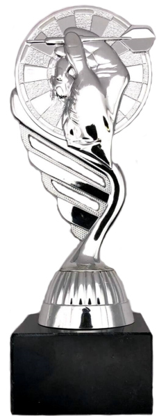 FIGURKA P412.02 striebro - ŠIPKY 16 cm
